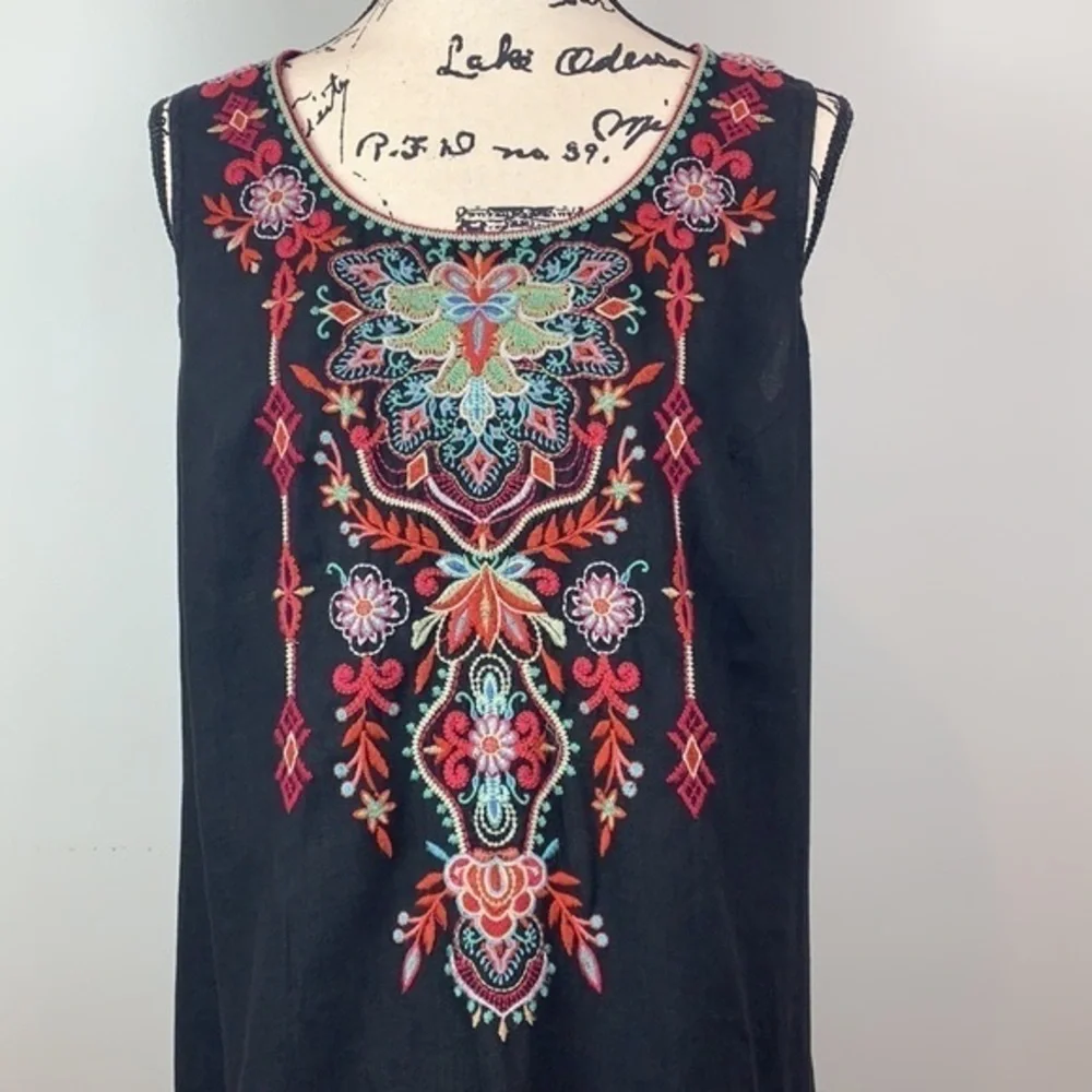 Johnny Was Anniek Trapeze Tunic Black NWT - Picture 10 of 11